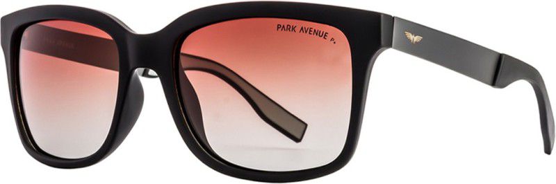 Polarized, UV Protection, Gradient Wayfarer, Retro Square Sunglasses (Free Size)  (For Men & Women, Brown)