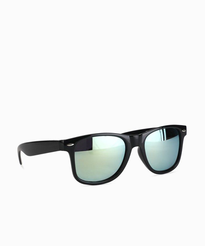 Mirrored Wayfarer Sunglasses (Free Size)  (For Men, Golden)