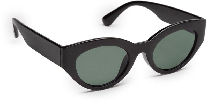 UV Protection Cat-eye Sunglasses (55)  (For Women, Green)