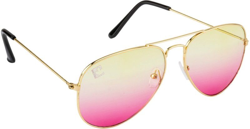 Aviator Sunglasses (Free Size)  (For Men, Yellow, Pink)