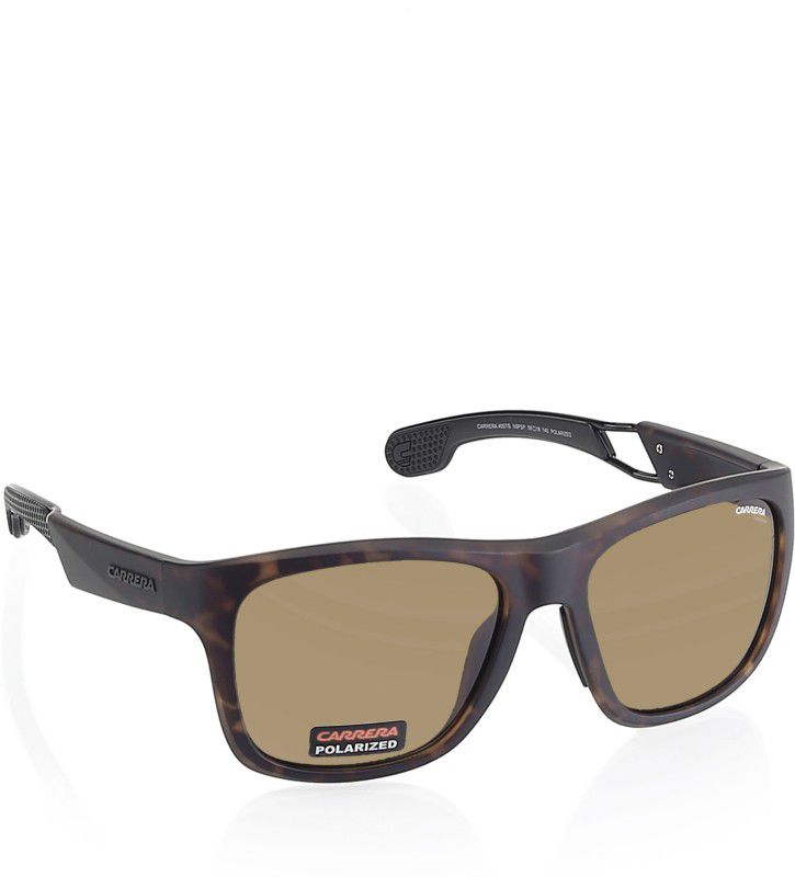 Polarized Retro Square Sunglasses (Free Size)  (For Men & Women, Brown)