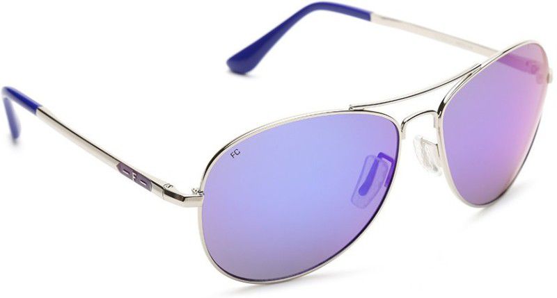 Mirrored Aviator Sunglasses (Free Size)  (For Men & Women, Grey, Blue)