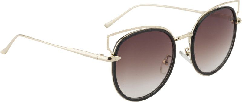Gradient Round Sunglasses (60)  (For Women, Brown)
