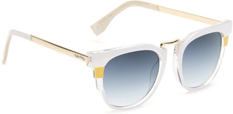 Gradient Cat-eye Sunglasses (Free Size)  (For Girls, Grey)