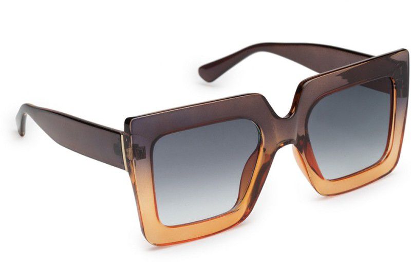 UV Protection Retro Square Sunglasses (55)  (For Women, Violet)