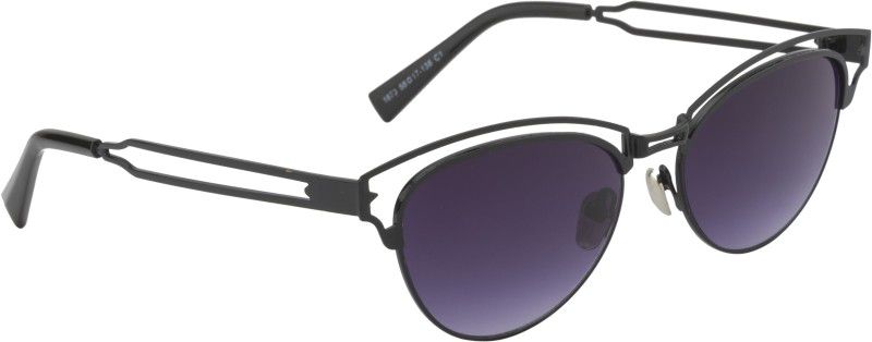 Gradient Aviator Sunglasses (58)  (For Women, Grey)