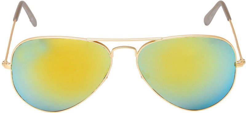 Aviator Sunglasses (Free Size)  (For Men, Golden)