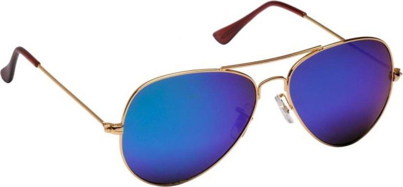 Polarized, Gradient, Mirrored, UV Protection Aviator Sunglasses (Free Size)  (For Men & Women, Multicolor)