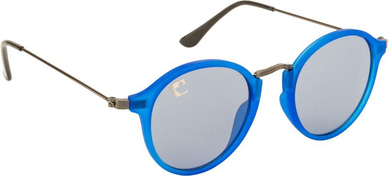 UV Protection Oval Sunglasses (Free Size)  (For Boys, Blue)