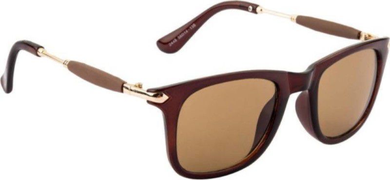 Polarized, Gradient, Mirrored, UV Protection Wayfarer Sunglasses (Free Size)  (For Boys & Girls, Brown)