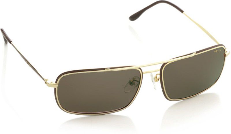 Rectangular Sunglasses (58)  (For Men, Brown)
