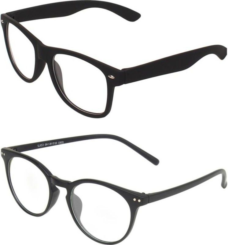 UV Protection Wayfarer, Round Sunglasses (Free Size)  (For Men & Women, Clear)