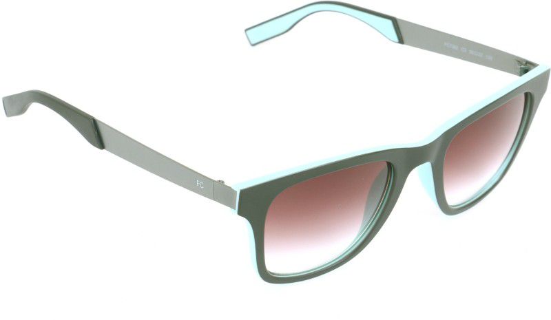 Gradient Retro Square Sunglasses (50)  (For Men & Women, Brown)