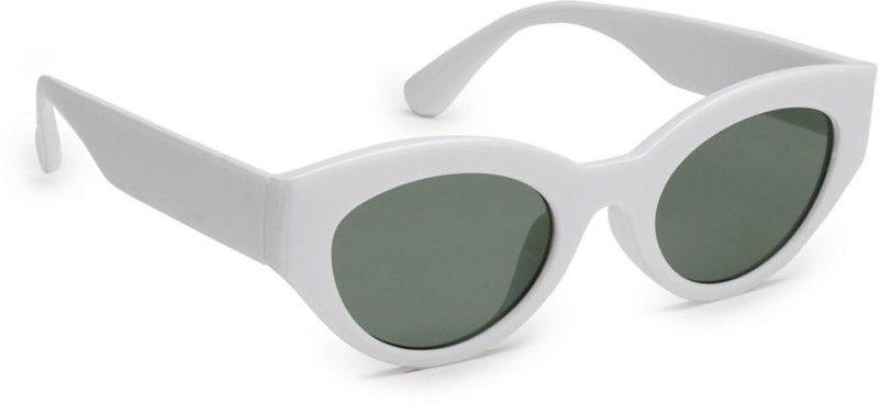 UV Protection Cat-eye Sunglasses (55)  (For Women, Black)