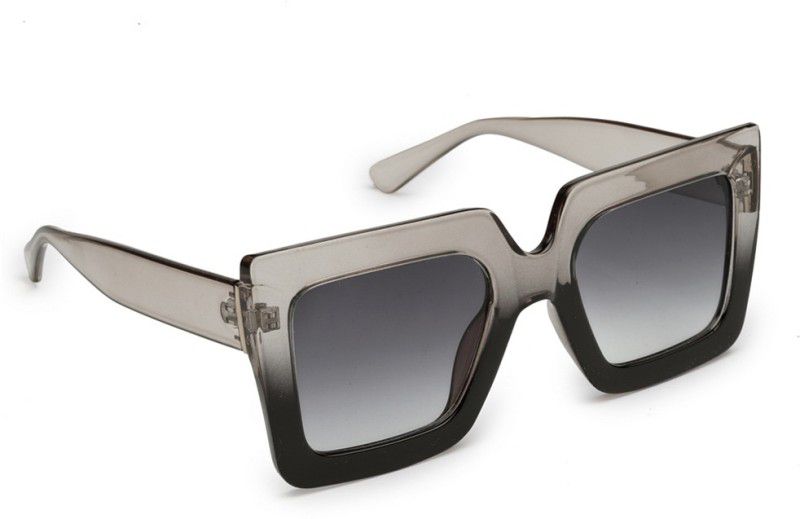 UV Protection Retro Square Sunglasses (52)  (For Women, Violet)