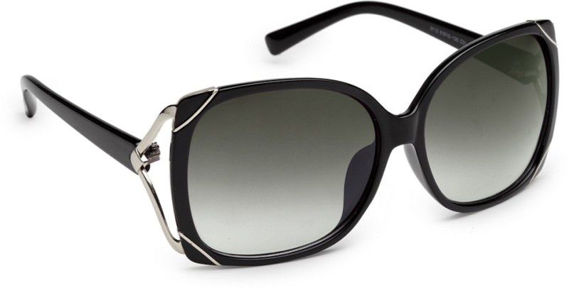 UV Protection Over-sized Sunglasses (64)  (For Women, Black)