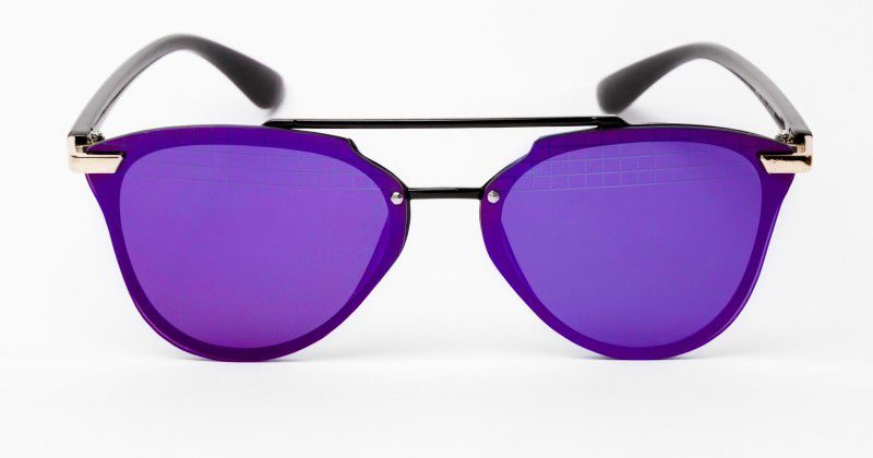 Mirrored, UV Protection Aviator Sunglasses (Free Size)  (For Men & Women, Blue)