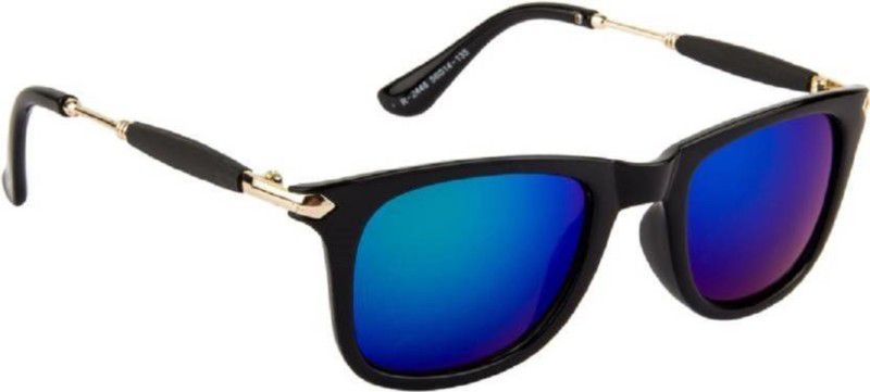 UV Protection Wayfarer Sunglasses (Free Size)  (For Boys & Girls, Blue)