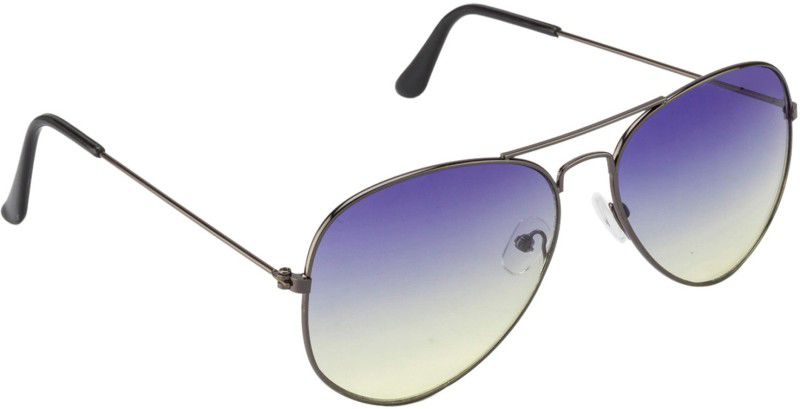 Aviator Sunglasses (55)  (For Men & Women, Blue)