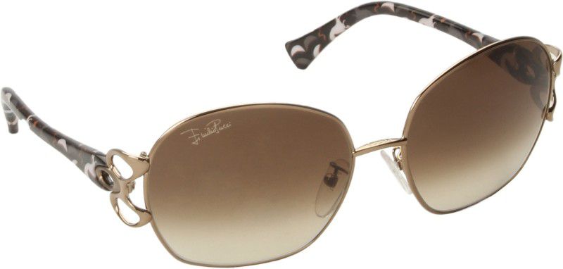 Spectacle Sunglasses (55)  (For Women, Brown)