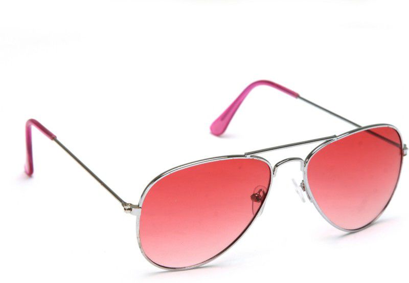 Aviator Sunglasses (Free Size)  (For Men & Women, Pink)