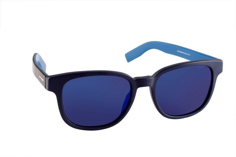 Mirrored Retro Square Sunglasses (52)  (For Men & Women, Blue)