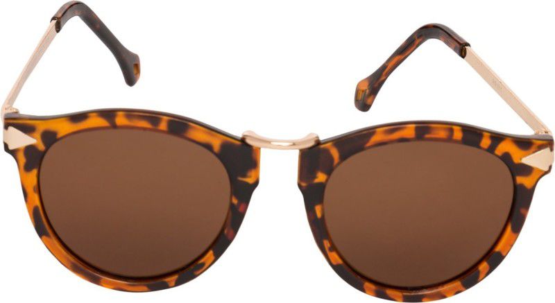 Polarized, UV Protection Cat-eye Sunglasses (55)  (For Women, Brown)