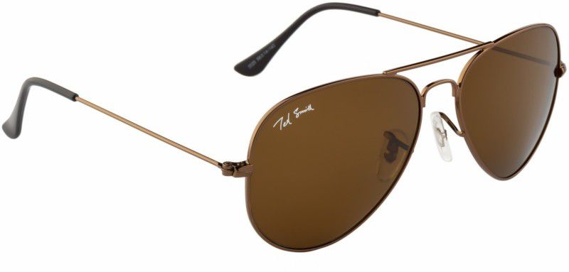 UV Protection Aviator Sunglasses (58)  (For Men & Women, Brown)