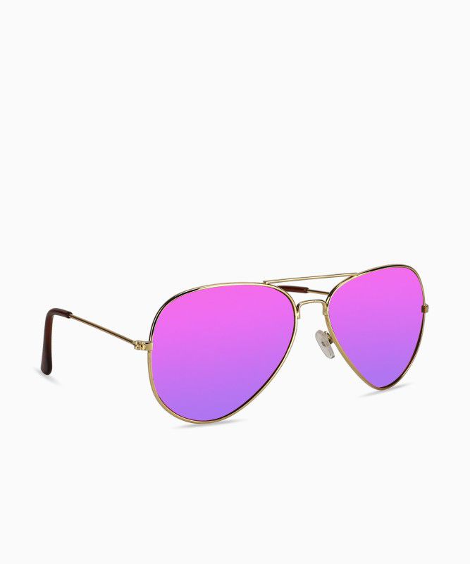 UV Protection Aviator Sunglasses (Free Size)  (For Men, Pink)