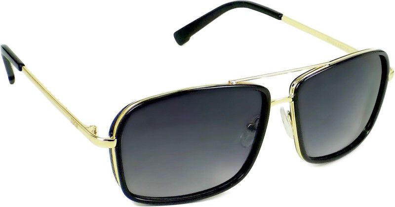 Gradient Aviator Sunglasses (40)  (For Men, Black)