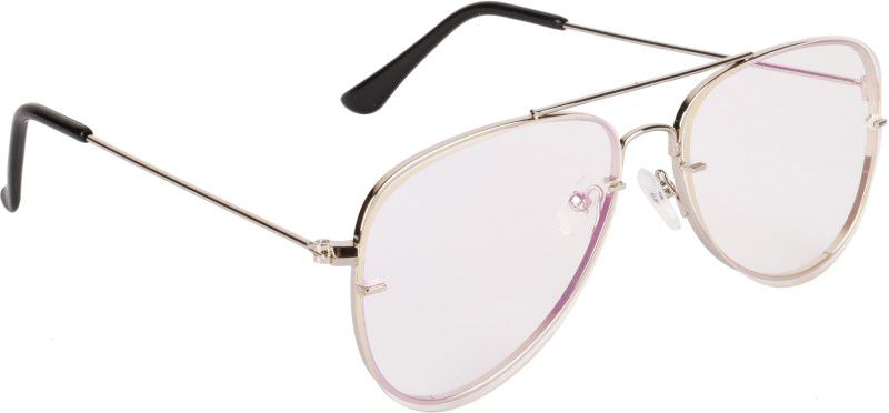 UV Protection Aviator Sunglasses (64)  (For Men & Women, Silver)