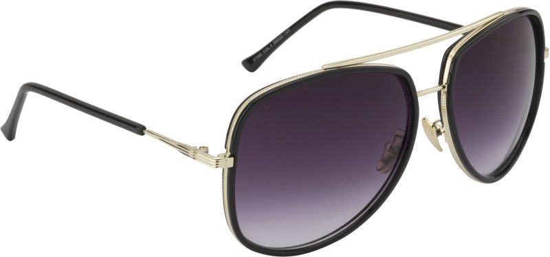 Gradient Clubmaster Sunglasses (55)  (For Men & Women, Grey)