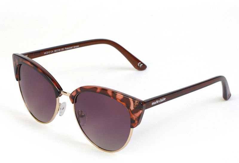 Gradient, Polarized, UV Protection Cat-eye Sunglasses (Free Size)  (For Women, Black)
