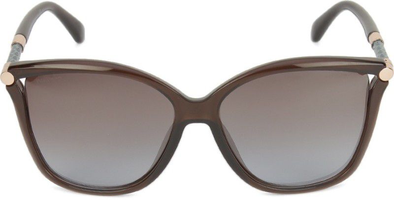 Gradient Butterfly Sunglasses (Free Size)  (For Women, Brown)