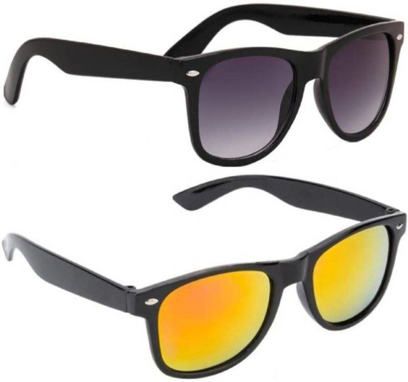 UV Protection Wayfarer Sunglasses (Free Size)  (For Boys & Girls, Multicolor)
