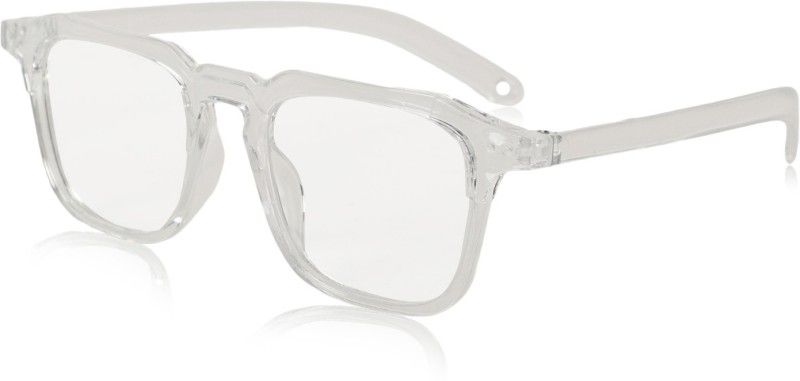 UV Protection, Mirrored Retro Square Sunglasses (Free Size)  (For Men & Women, Clear)