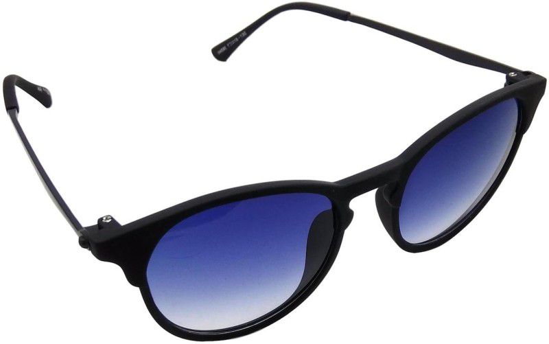 UV Protection, Gradient Wayfarer, Retro Square Sunglasses (Free Size)  (For Men & Women, Blue)