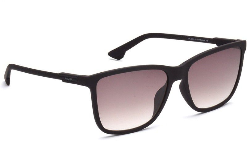 Gradient Rectangular Sunglasses (57)  (For Men, Brown)