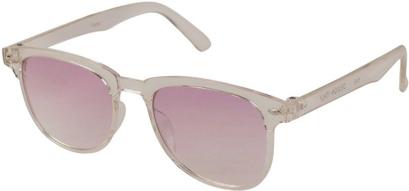 UV Protection Retro Square Sunglasses (Free Size)  (For Men & Women, Violet)