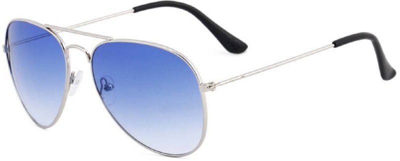 UV Protection Rectangular Sunglasses (Free Size)  (For Men & Women, Blue)