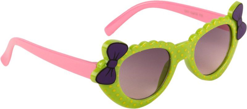 Polarized, UV Protection Cat-eye Sunglasses (Free Size)  (For Girls, Black)