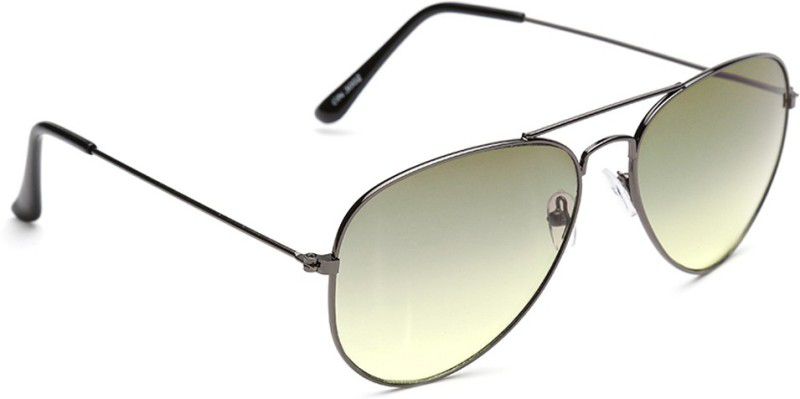 UV Protection, Gradient Aviator Sunglasses (58)  (For Men & Women, Green, Green)