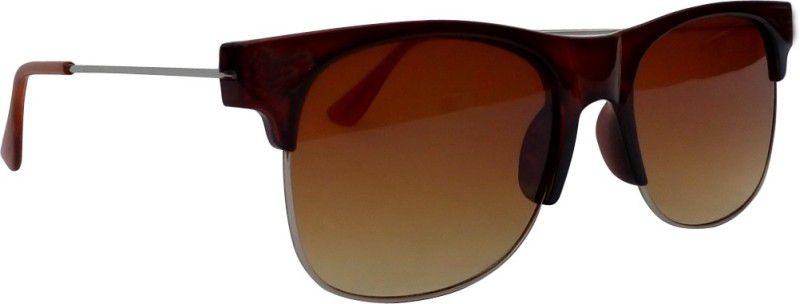 Polarized Retro Square Sunglasses (Free Size)  (For Boys, Brown)