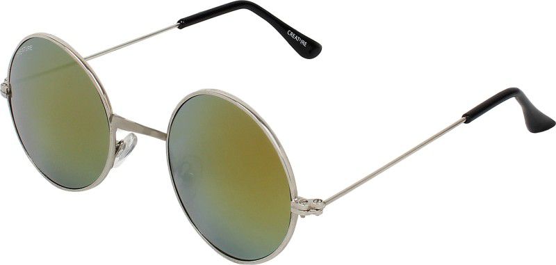 Gradient, UV Protection Round Sunglasses (Free Size)  (For Men & Women, Multicolor)