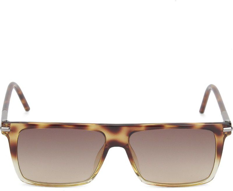 Gradient, UV Protection Retro Square Sunglasses (Free Size)  (For Men, Brown)
