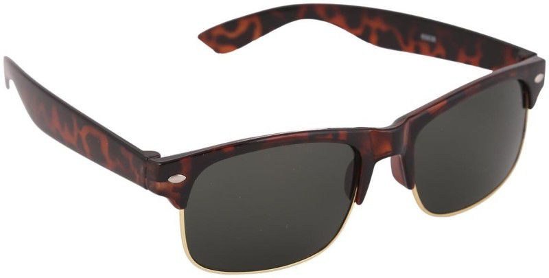 Wayfarer Sunglasses (Free Size)  (For Men, Green, Brown)