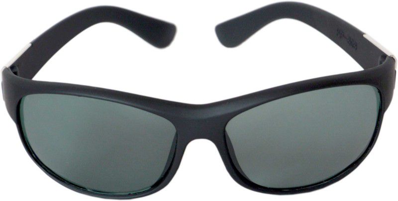 UV Protection Wrap-around Sunglasses (55)  (For Men & Women, Grey)