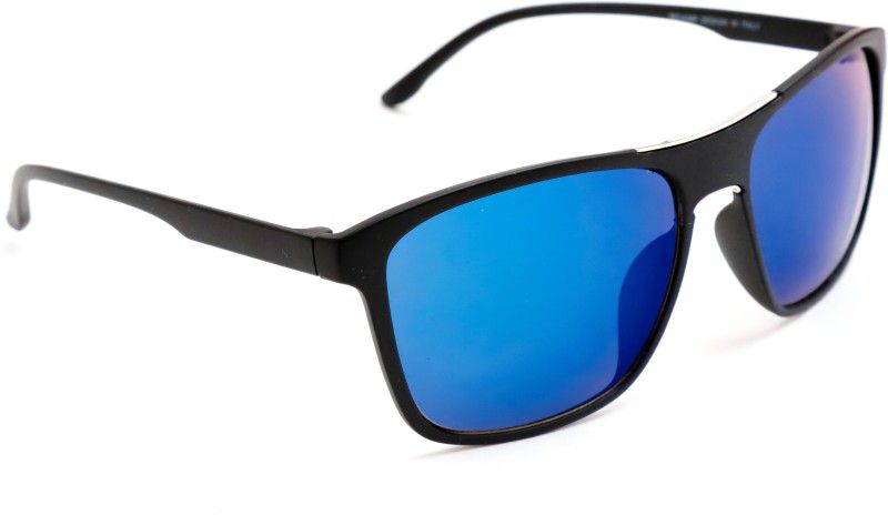Mirrored, UV Protection Rectangular Sunglasses (58)  (For Men & Women, Blue)