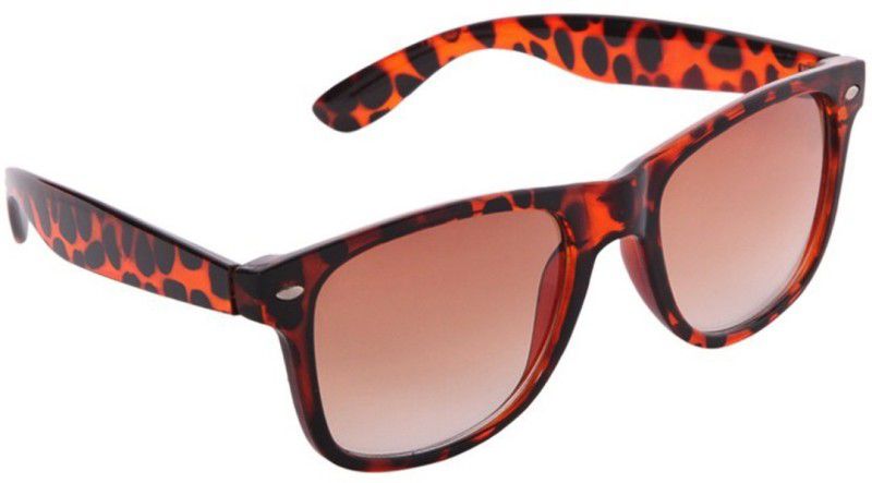 UV Protection, Gradient Wayfarer Sunglasses (54)  (For Men & Women, Brown, Black)