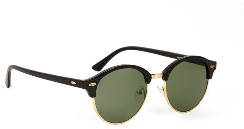 UV Protection Round Sunglasses (53)  (For Men & Women, Green)